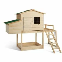 TERRE JARDIN Poulailler Bois Avec Pondoir Et Balançoire