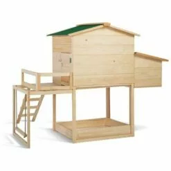 TERRE JARDIN Poulailler Bois Avec Pondoir Et Balançoire 8 TERRE JARDIN Poulailler Bois Avec Pondoir Et Balançoire -Poulailler et élevage de la basse-cour Soldes Magasin 42678634 4