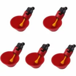 TANABATA Lot De 5 Gobelets Automatiques En Plastique Pour Volaille