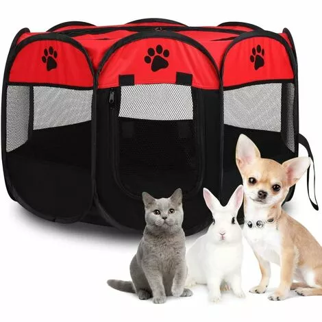 BRIDAY Parc Portable Pliable Pour Animaux De Compagnie, Doux, Respirant Et Confortable, Parc Pour Chien D'exercice Et De Jeu 27,77 X 17,72 Pouces -Poulailler et élevage de la basse-cour Soldes Magasin 44497281 1