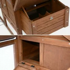 ALICE'S GARDEN Poulailler En Bois GALINETTE, 3 Poules, Cage à Poule Avec Enclos - Bois -Poulailler et élevage de la basse-cour Soldes Magasin 44638826 4