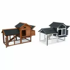 ALICE'S GARDEN Poulailler En Bois GALINETTE, 3 Poules, Cage à Poule Avec Enclos - Bois -Poulailler et élevage de la basse-cour Soldes Magasin 44638826 5