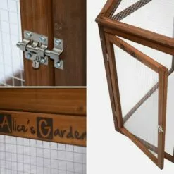 ALICE'S GARDEN Enclos Pour Poulailler En Bois CHABO, 6 Poules, Parc Grillagé Pour Poules, Extension - Bois -Poulailler et élevage de la basse-cour Soldes Magasin 44639204 3