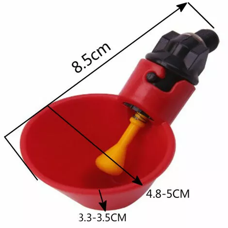 SUN FLOWERIT 5PCS Abreuvoir à Poule Automatique Tasses D'eau Potable Rouge Abreuvoir Poules Bien Pratique En Plastique Pour Oiseaux Poule Volaille 5 SUN FLOWERIT 5PCS Abreuvoir à Poule Automatique Tasses D'eau Potable Rouge Abreuvoir Poules Bien Pratique En Plastique Pour Oiseaux Poule Volaille – Image 5