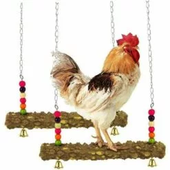 Animal Balançoire En Bois, Jouet Stand De Poulet, Balançoire Jouets De Poulet Poulailler Accessoires Perruche Balançoire Perch Jouets Pour Oiseaux Grand Perroquet Ara Poules 45*31cm Fontainebleau -Poulailler et élevage de la basse-cour Soldes Magasin 45292825 4