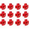 Tétine à Eau De Volaille, Abreuvoir Automatique Pour Tétine De Poulet Avec Montage Latéral Horizontal Fontainebleau 12Pcs Rouge