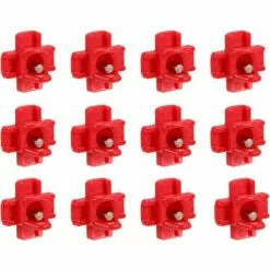 Tétine à Eau De Volaille, Abreuvoir Automatique Pour Tétine De Poulet Avec Montage Latéral Horizontal Fontainebleau 12Pcs Rouge