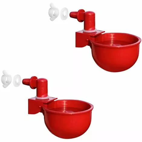 VERSAILLESFR Lot De 2 Distributeurs D'eau Automatiques Pour Volaille 1 VERSAILLESFR Lot De 2 Distributeurs D'eau Automatiques Pour Volaille
