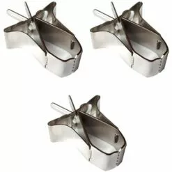 VERSAILLESFR Mangeoire À Oiseaux Pour Perroquets,3 Pcs Porte-Fruit Oiseaux En Acier Inoxydable Mangeoire à Oiseaux Pour Cage à Oiseaux Légumes Mangeoire Petits Animaux