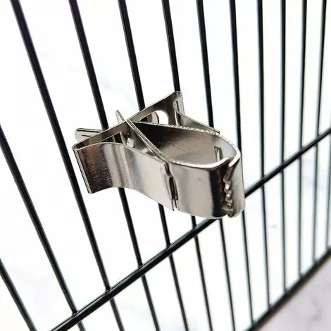 VERSAILLESFR Mangeoire À Oiseaux Pour Perroquets,3 Pcs Porte-Fruit Oiseaux En Acier Inoxydable Mangeoire à Oiseaux Pour Cage à Oiseaux Légumes Mangeoire Petits Animaux 2 VERSAILLESFR Mangeoire À Oiseaux Pour Perroquets,3 Pcs Porte-Fruit Oiseaux En Acier Inoxydable Mangeoire à Oiseaux Pour Cage à Oiseaux Légumes Mangeoire Petits Animaux – Image 2