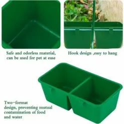 VERSAILLESFR Oiseaux Alimentaire Bol, 2 Pcs Oiseaux Alimentaire Bol D'eau Pour La Nourriture Les Céréales Ou L'eau Et Bols D'alimentation Pour Oiseaux Peut Être Accroché Dans Une Cage, Alimentaire Mangeoire -Versailles -Poulailler et élevage de la basse-cour Soldes Magasin 46608767 4