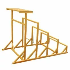 CHEMIN DES POULAILLERS Aire De Jeux En Bois Pour Poule Avec Balançoire -Poulailler et élevage de la basse-cour Soldes Magasin 47145013 4