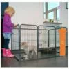 BBLOISIRAM Parc Enclos Pour Chiens Grillage Cage Clôture Intérieur Et Extérieur Hauteur 70,5cm Modèle Dog Run « M 483 »