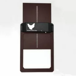 ZHUOXUAN Automatic Chicken Coop Door,Light Sensing, Evening And Morning Delayed Opening Timer（brun）