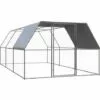 VidaXL Poulailler D'extérieur 3x6x2 M Acier Galvanisé - Argent
