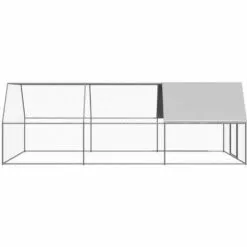 VidaXL Poulailler D'extérieur 3x6x2 M Acier Galvanisé - Argent 7 VidaXL Poulailler D'extérieur 3x6x2 M Acier Galvanisé - Argent -Poulailler et élevage de la basse-cour Soldes Magasin 48780946 3