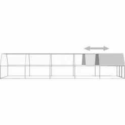 VidaXL Poulailler D'extérieur 3x10x2 M Acier Galvanisé - Argent 8 VidaXL Poulailler D'extérieur 3x10x2 M Acier Galvanisé - Argent -Poulailler et élevage de la basse-cour Soldes Magasin 48780948 4