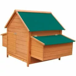 VidaXL Poulailler Bois 157x97x110 Cm - Brun -Poulailler et élevage de la basse-cour Soldes Magasin 4993962 4