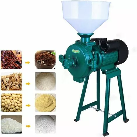 GOJOY Broyeur à Céréales électrique 1500 W 220 V, Moulin D'alimentation électrique Broyeur à Céréales Sèches Fraiseuse à Riz à Grain De Maïs 1400r / Min 5 GOJOY Broyeur à Céréales électrique 1500 W 220 V, Moulin D'alimentation électrique Broyeur à Céréales Sèches Fraiseuse à Riz à Grain De Maïs 1400r / Min – Image 5