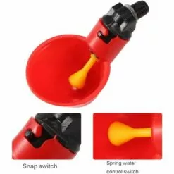 REGALOS 10 Coupes Automatiques Dabreuvoir De Poulet,mangeoire Dabreuvoir Automatique Doiseau De Poule De Poulet-équipement Dalimentation Dabreuvoir De Volaille Pour La Poule De Poulet Doiseau -Poulailler et élevage de la basse-cour Soldes Magasin 54079121 4