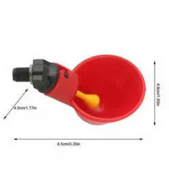 Abreuvoir Poulet 8.5x4.9x4.5cm Coleur De Rouge 10pcs FUIENKO -Poulailler et élevage de la basse-cour Soldes Magasin 54326288 3