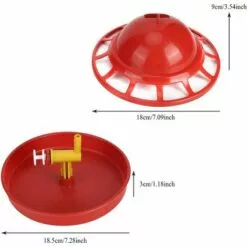ILOVEMILAN Abreuvoir Poules, Abreuvoir Automatique De Volaille Accessoires Automatique Pour Elevage Poulailler Volaille Mangeoire De Cage De Bol D'eau Potable Abreuvoir Pour Petit Poulet -Poulailler et élevage de la basse-cour Soldes Magasin 54413068 3