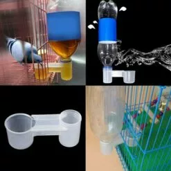 Pigeon Abreuvoir, 10pcs Plastique Volaille Cage Bol Poulet Soda Pop Bouteille D'eau Mangeoire Eau Oiseaux Tasses Boire Perroquet Mangeoire Oiseaux Pour Pigeon Perroquet，Starlight -Poulailler et élevage de la basse-cour Soldes Magasin 54459855 5