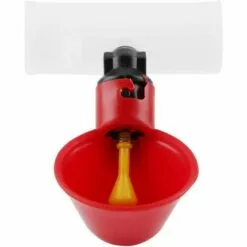 TINOR 5 Pièces Tasses à Boire De L'eau De Volaille Mangeoire à Oiseaux Abreuvoir Automatique En Plastique Pour Le Bétail Poulet Poule Poulailler Poulailler Arc D'alimentation(25mm,3/4")