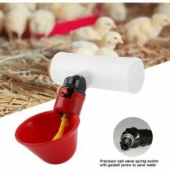 TINOR 5 Pièces Tasses à Boire De L'eau De Volaille Mangeoire à Oiseaux Abreuvoir Automatique En Plastique Pour Le Bétail Poulet Poule Poulailler Poulailler Arc D'alimentation(25mm,3/4") 7 TINOR 5 Pièces Tasses à Boire De L'eau De Volaille Mangeoire à Oiseaux Abreuvoir Automatique En Plastique Pour Le Bétail Poulet Poule Poulailler Poulailler Arc D'alimentation(25mm,3/4") -Poulailler et élevage de la basse-cour Soldes Magasin 54847741 3