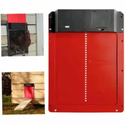 LIFCAUSAL Porte Automatique Pour Poulailler, Porte En Plastique Léger, Détection De Lumière, Ouverture Différée Le Soir Et Le Matin, Rouge -Poulailler et élevage de la basse-cour Soldes Magasin 54923780 4