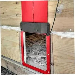 LIFCAUSAL Porte Automatique Pour Poulailler, Porte En Plastique Léger, Détection De Lumière, Ouverture Différée Le Soir Et Le Matin, Rouge -Poulailler et élevage de la basse-cour Soldes Magasin 54923780 5
