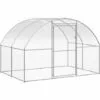 VidaXL Poulailler D'extérieur 3x2x2 M Acier Galvanisé - Argent