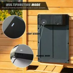 THSINDE Porte De Poulailler Automatique Porte Entièrement En Aluminium Capteur De Lumière Pour Poulailler Porte De Poulailler Contrôle De Minuterie Porte De Poulailler Porte De Poulet Automatique Multi-modes -Poulailler et élevage de la basse-cour Soldes Magasin 55629974 3