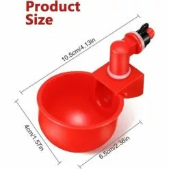 DECKON 6pcs Automatiques Supplies Abreuvoir Poules Tasses à Bol Bol En Plastique, Volailles Distributeurs D'eau Automatique De L'eau Potable Tasses Pour Poussins Cailles Canards Bird -Poulailler et élevage de la basse-cour Soldes Magasin 55886438 3