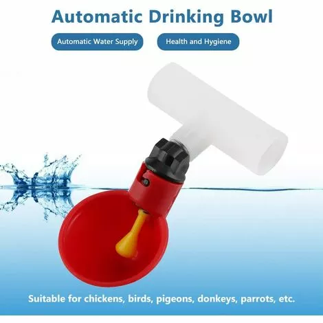 DECKON 5pcs Volaille Automatique Abreuvoir Portable Distributeur D'eau Tasse Bol D‘Eau En Plastique Buveur D'eau Pour Oiseau Caille Pigeon Poulet Poule 3 DECKON 5pcs Volaille Automatique Abreuvoir Portable Distributeur D'eau Tasse Bol D‘Eau En Plastique Buveur D'eau Pour Oiseau Caille Pigeon Poulet Poule – Image 3