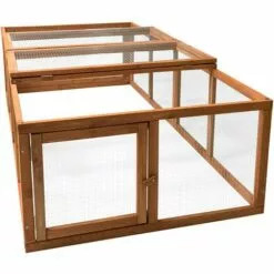 WILTEC Clapier à Lapin XXL Cage Pour Petits Animaux Avec Enclos Parc Rongeurs Élevage Basse-cour Ferme -Poulailler et élevage de la basse-cour Soldes Magasin 5622509 3