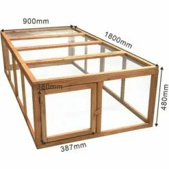 WILTEC Clapier à Lapin XXL Cage Pour Petits Animaux Avec Enclos Parc Rongeurs Élevage Basse-cour Ferme -Poulailler et élevage de la basse-cour Soldes Magasin 5622509 4