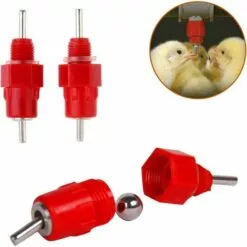 MACARON Lot De 50 Eau Mamelons Abreuvoirs Alimentateur Fournitures De Volaille Pour Poule Canard LO-Ron -Poulailler et élevage de la basse-cour Soldes Magasin 57779709 4