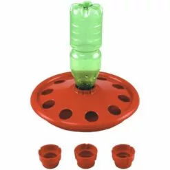 RIVER SYSTEMS Abreuvoir à Poussin Porte Bouteille Jusqu'à 50 Poussins Avec Adaptateurs De Bouteilles Universel