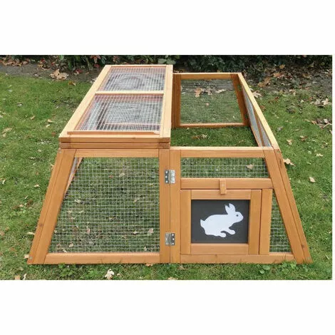 LIFLAND Enclos Parc Rongeurs En Bois Trapèze En Bois 2 LIFLAND Enclos Parc Rongeurs En Bois Trapèze En Bois – Image 2