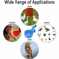 FR-LIFE BR-Vie 4 Pcs,Abreuvoir Poules,Abreuvoirs Automatiques De Poulet,Volaille Automatique Abreuvoir,Abreuvoir En Plastique Bleu,Outil D'Abreuvement Pour Volaille,Convient Aux Poulets,Canards,Volailles, Oiseaux -Poulailler et élevage de la basse-cour Soldes Magasin 59314993 4