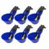 Yoouyida 12 Pièces Abreuvoir Poules Tasses Plastique Bol Abreuvoir Automatique Pour Poules Oiseaux Cailles Volailles Distributeurs D'eau（bleu）
