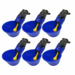 Yoouyida 12 Pièces Abreuvoir Poules Tasses Plastique Bol Abreuvoir Automatique Pour Poules Oiseaux Cailles Volailles Distributeurs D'eau（bleu）