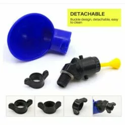 Yoouyida 12 Pièces Abreuvoir Poules Tasses Plastique Bol Abreuvoir Automatique Pour Poules Oiseaux Cailles Volailles Distributeurs D'eau（bleu） -Poulailler et élevage de la basse-cour Soldes Magasin 60652111 3