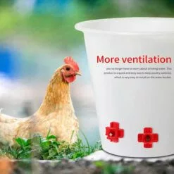 Yoouyida à Eau De Volaille, Abreuvoir Automatique Pour Tétine De Poulet Avec Montage Latéral Horizontal, Abreuvoir Pour Poulets Deau, Lot De 12 -Poulailler et élevage de la basse-cour Soldes Magasin 60652207 4