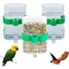 GUAZHUNIFR 3Pcs Abreuvoir À Oiseaux Automatique, Mangeoire Pour Les Oiseaux, Abreuvoir à Oiseaux Automatique, Mangeoire à Oiseaux Mangeoire Pour Animaux De Compagnie, Distributeur D'eau Pour Cage à Oiseaux