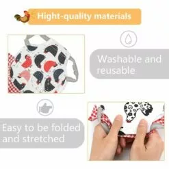 REGALI Lot De 4 Tabliers De Poule De Selle De Poule Standard Avec Protection De L'aile Arrière De La Volaille à Bande élastique -Poulailler et élevage de la basse-cour Soldes Magasin 61583602 5