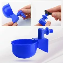 REGALOS Lot De 6 Abreuvoirs Automatiques 3/8", Abreuvoirs Automatiques Pour Poulet, Abreuvoirs Poulet Canard Dinde (bleu) -Poulailler et élevage de la basse-cour Soldes Magasin 61660473 4