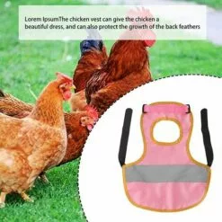 REGALOS Vêtements De Poulet, Tablier De Protection Robuste Pour Poulet Et Canard (rose)
