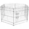 WILTEC Parc Pour Chiens Enclos Pour Chiots 6 Pièces 70x91 Cm Par élément Cage Pour Animaux Domestiques